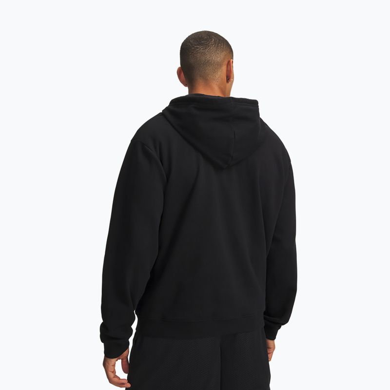 Vyriškas džemperis Under Armour Rival Fleece Full Zip ultimate black/white 2