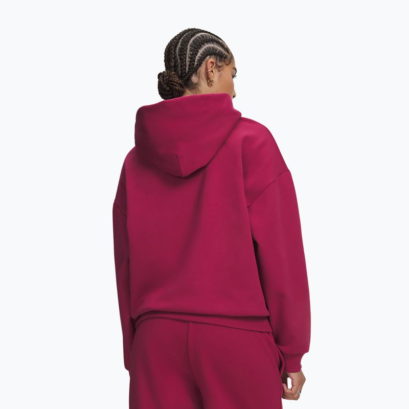 Moteriškas džemperis Under Armour Icon Fleece Hoodie claret/white 2
