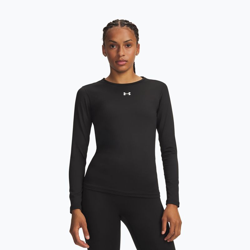 Moteriški treniruočių marškinėliai ilgomis rankovėmis Under Armour ColdGear Crew ultimate black/white