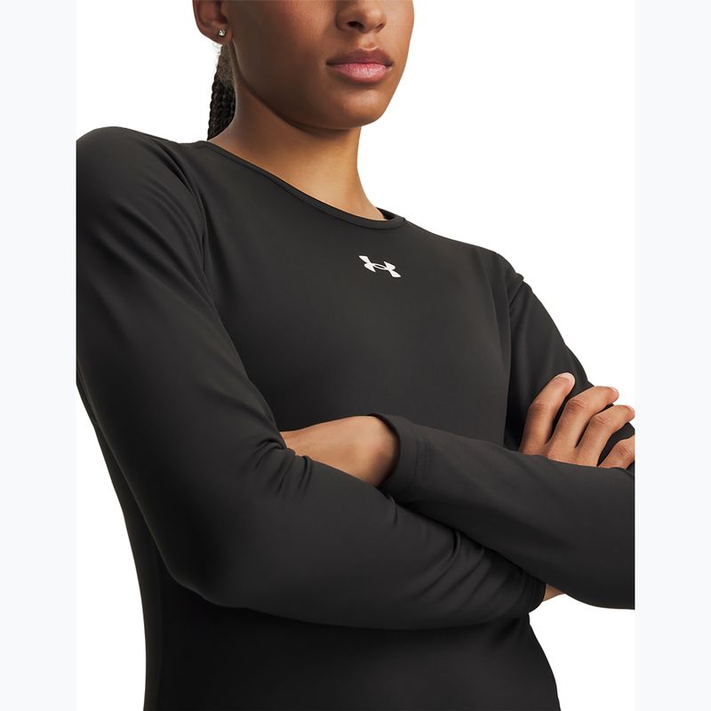 Moteriški treniruočių marškinėliai ilgomis rankovėmis Under Armour ColdGear Crew ultimate black/white 3