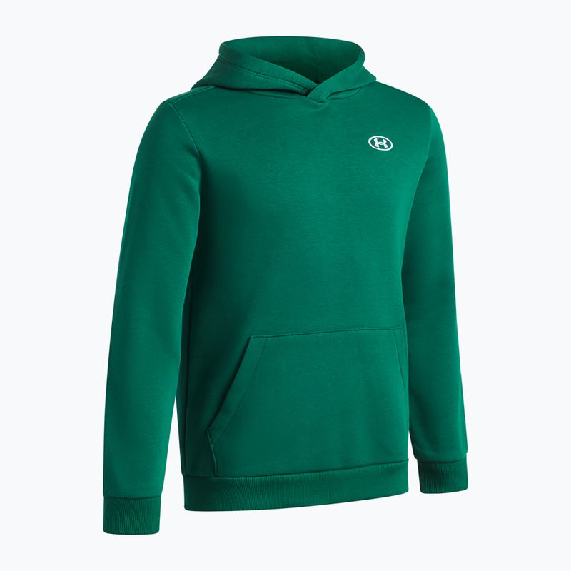 Vaikiškas džemperis Under Armour B Rival Fleece Hoodie campus ivy/white 3
