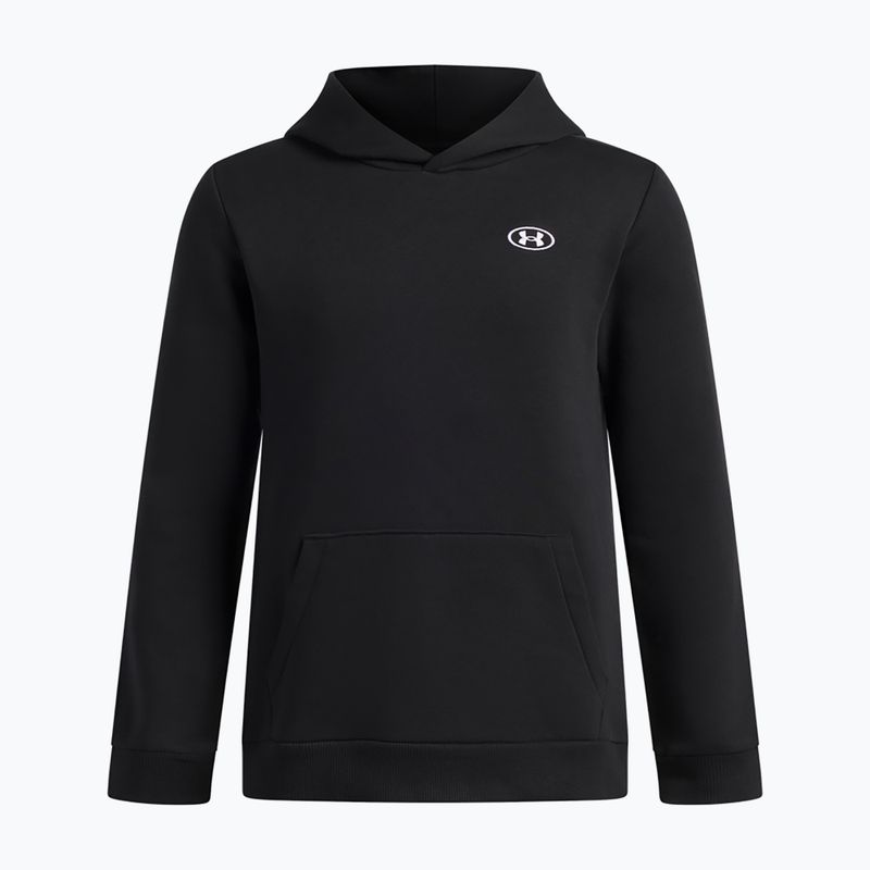 Vaikiškas džemperis Under Armour B Rival Fleece Hoodie ultimate black/white