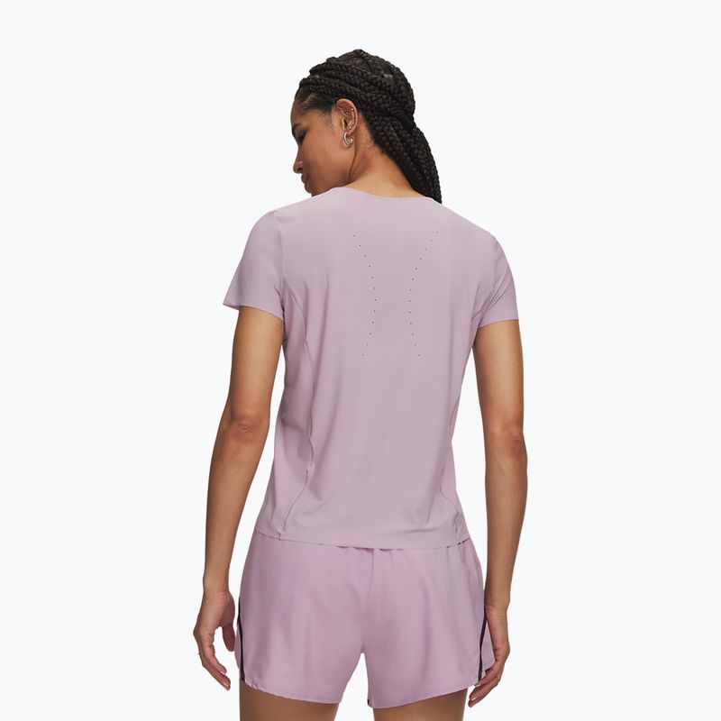 Moteriški treniruočių marškinėliai Under Armour Vanish Elite SS mauve pink/metallic silver 2