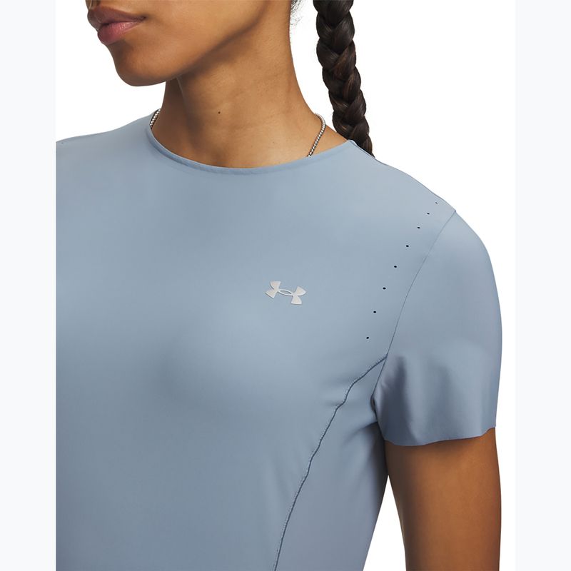 Moteriški treniruočių marškinėliai Under Armour Vanish Elite SS blue wind/metallic silver 3