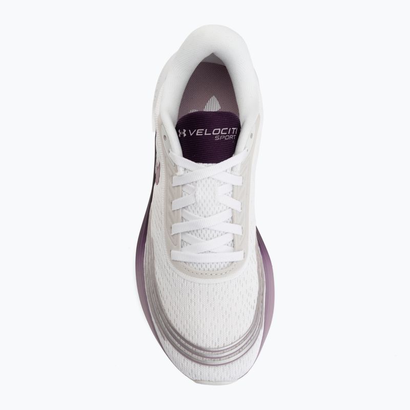 Moteriški bėgimo batai Under Armour Velociti Sport white/purple echo/mauve pink 5