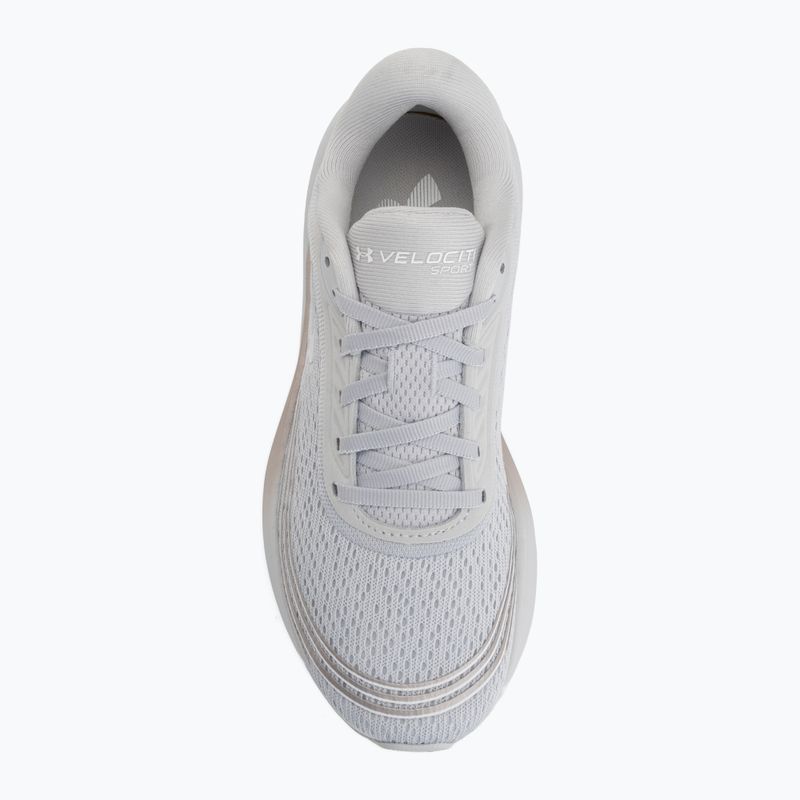 Moteriški bėgimo batai Under Armour Velociti Sport halo gray/metallic buff/white 5