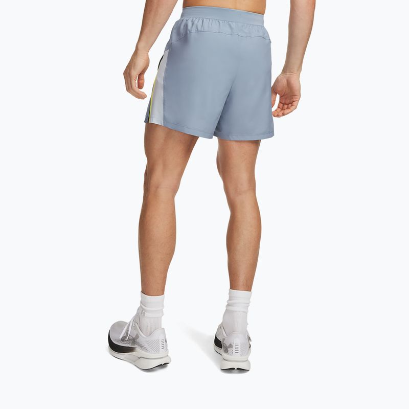 Vyriški bėgimo šortai Under Armour Launch 5" Shorts blue wind/flash light/reflective 3