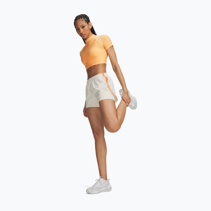 Moteriški bėgimo šortai Under Armour Velociti Pro 4" 2N1 Shorts stone/reflective 2