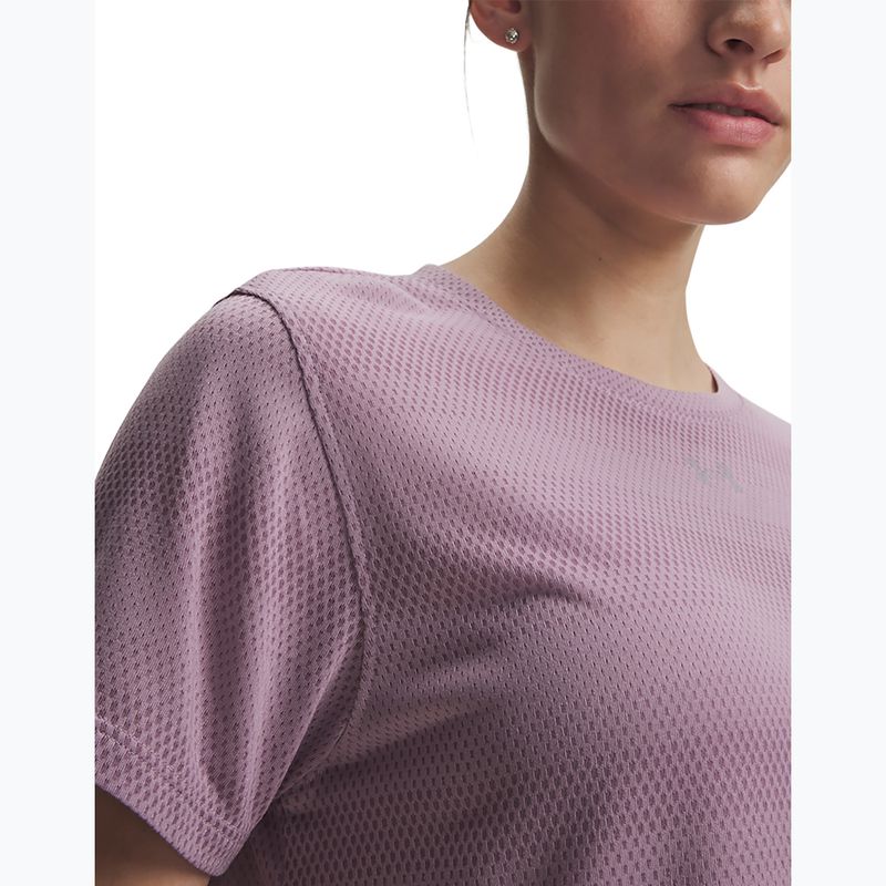 Moteriški bėgimo marškinėliai Under Armour Velociti SS mauve pink/reflective 3