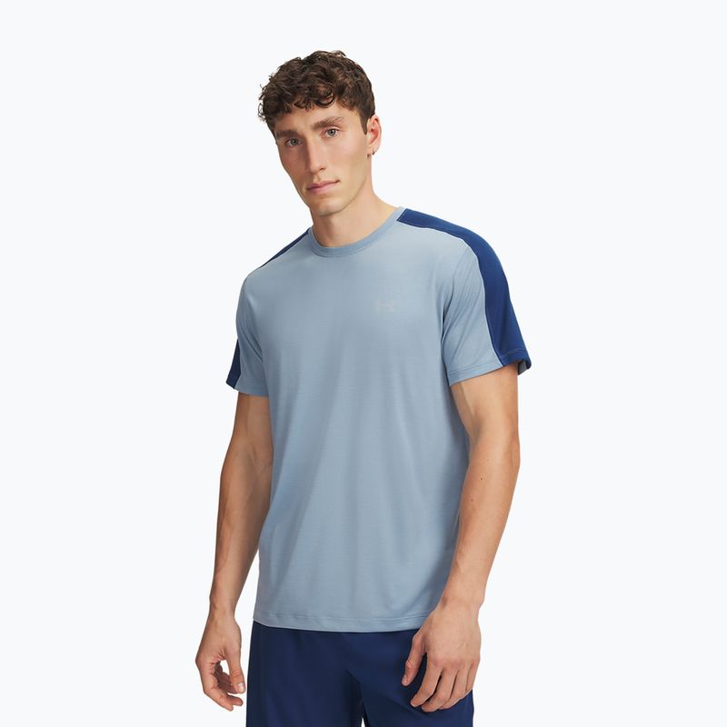 Vyriški bėgimo marškinėliai Under Armour Velociti Reflect blue wind/blackout navy/reflective