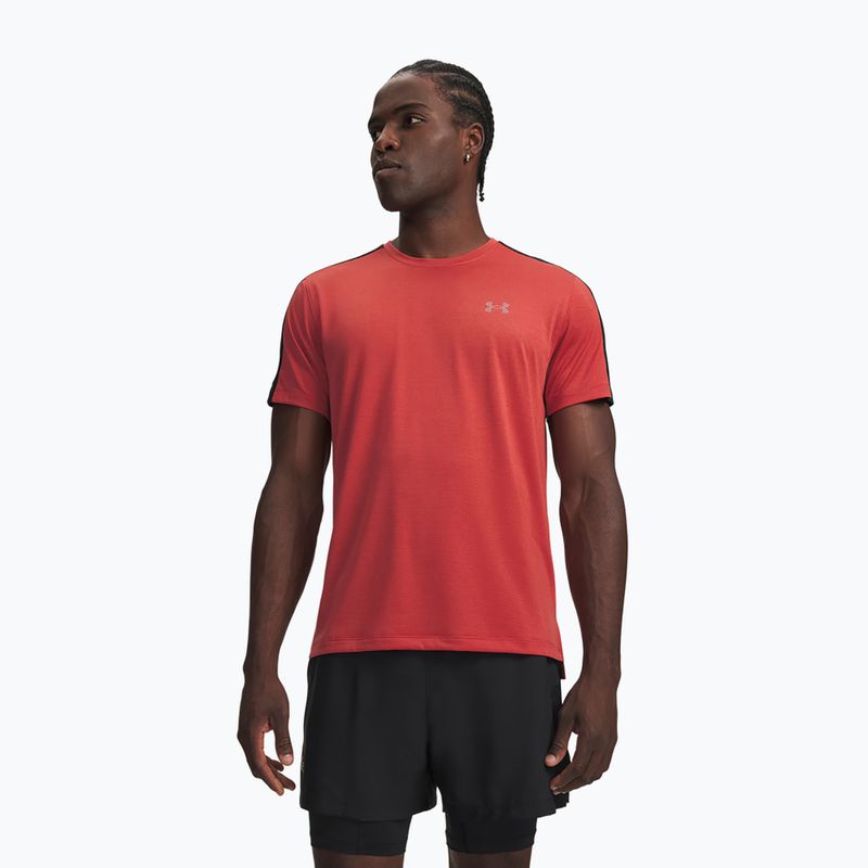 Vyriški bėgimo marškinėliai Under Armour Velociti Reflect heritage red/black/reflective