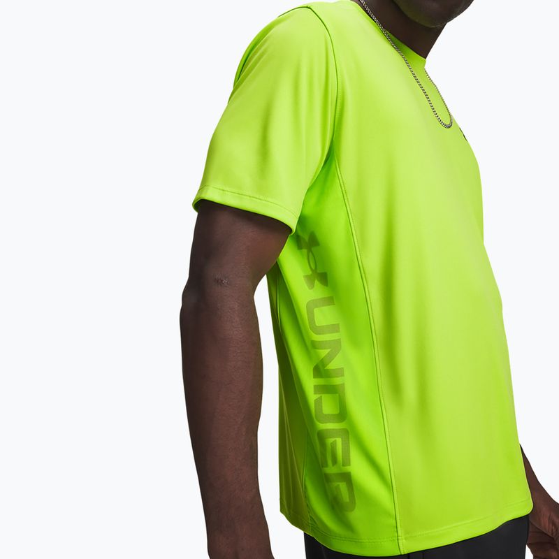 Vyriški treniruočių marškinėliai Under Armour Tech Utility SS green citrine/black 3