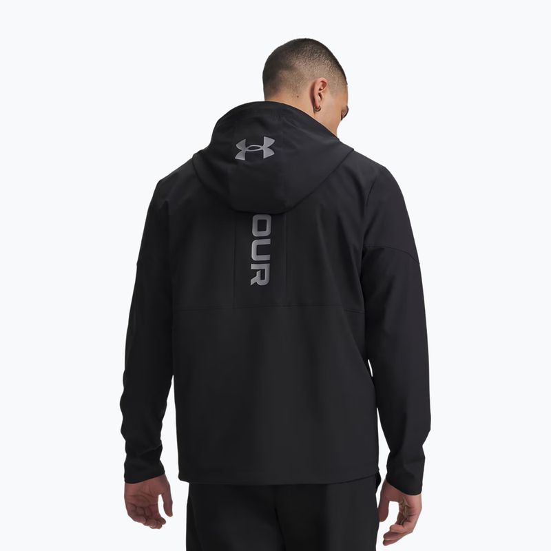 Vyriška treniruočių striukė Under Armour Tech Utility Woven Jacket black/black/steel 2