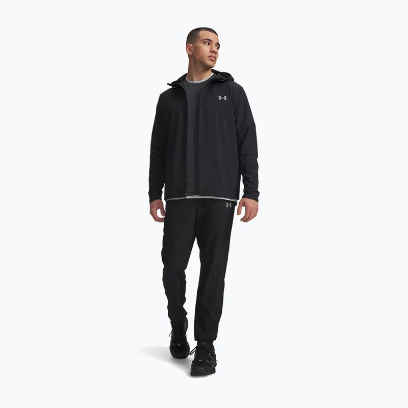 Vyriškos treniruočių kelnės Under Armour Tech Utility Woven Pants black/black/steel 2