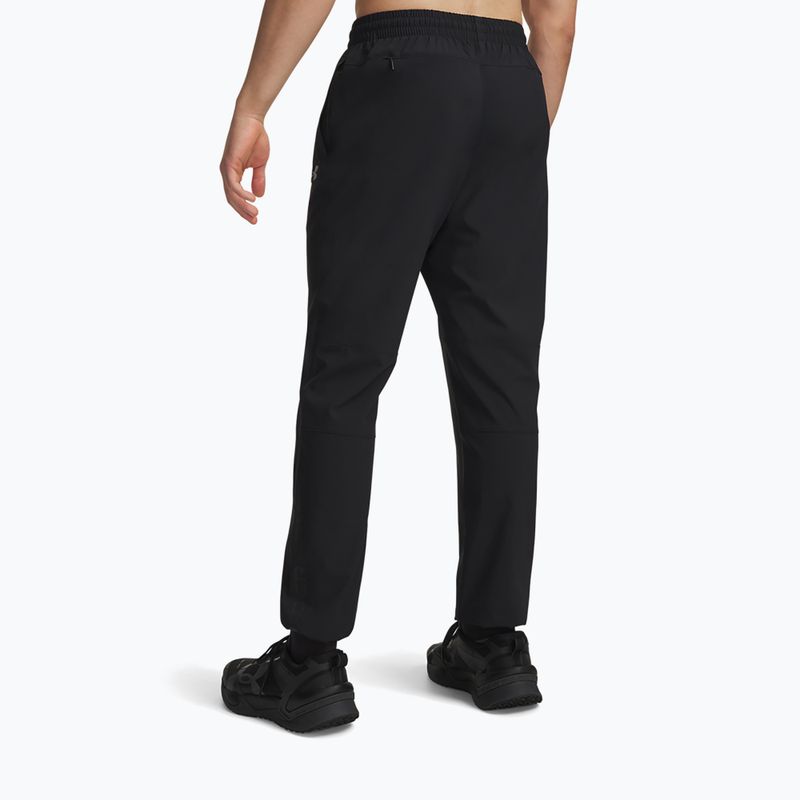 Vyriškos treniruočių kelnės Under Armour Tech Utility Woven Pants black/black/steel 3