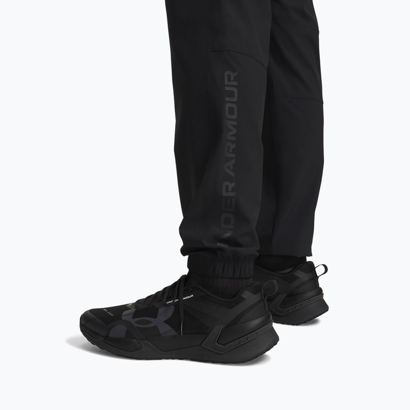 Vyriškos treniruočių kelnės Under Armour Tech Utility Woven Pants black/black/steel 4