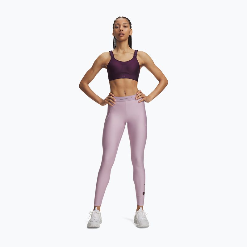 Moteriškos treniruočių tamprės Under Armour HeatGear Novelty Leggings mauve pink/ox blood 2