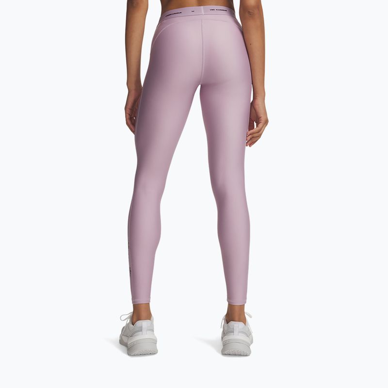 Moteriškos treniruočių tamprės Under Armour HeatGear Novelty Leggings mauve pink/ox blood 3