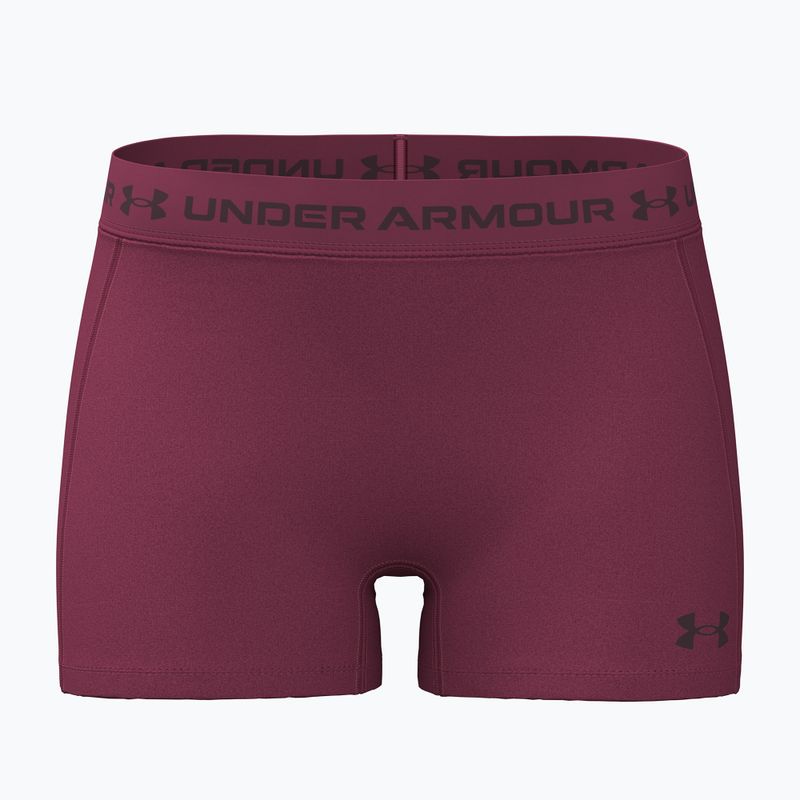 Moteriški treniruočių šortai Under Armour HeatGear Shorty claret/ox blood
