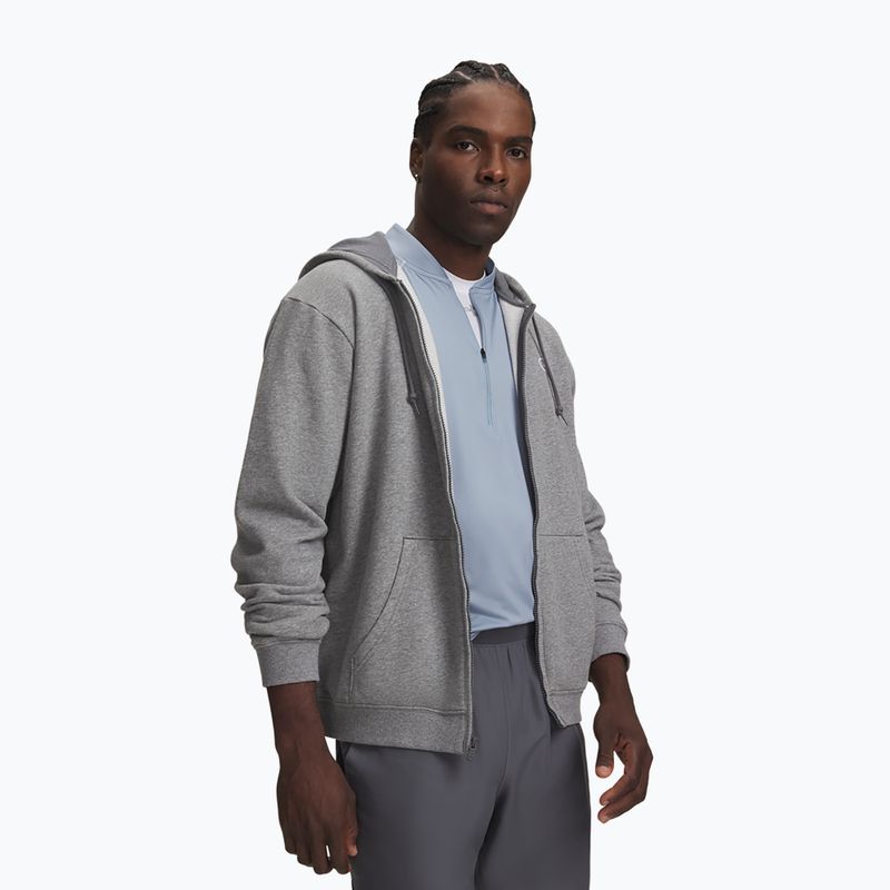 Vyriškas džemperis Under Armour Rival Fleece Full Zip castlerock light heather/black 3