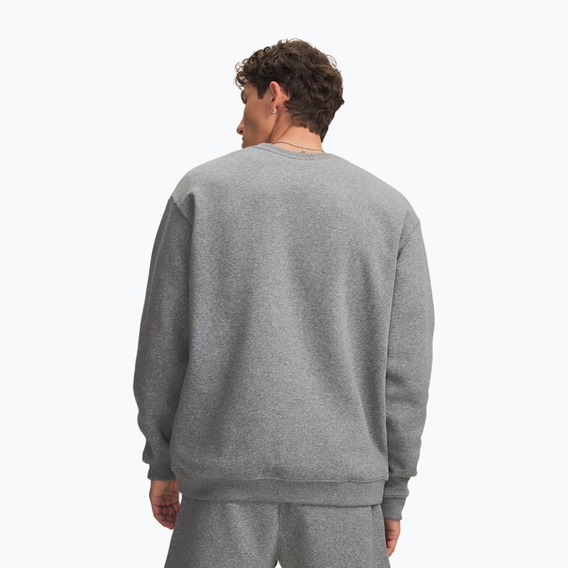 Vyriškas džemperis Under Armour Rival Fleece Crew castlerock light heather/white 2