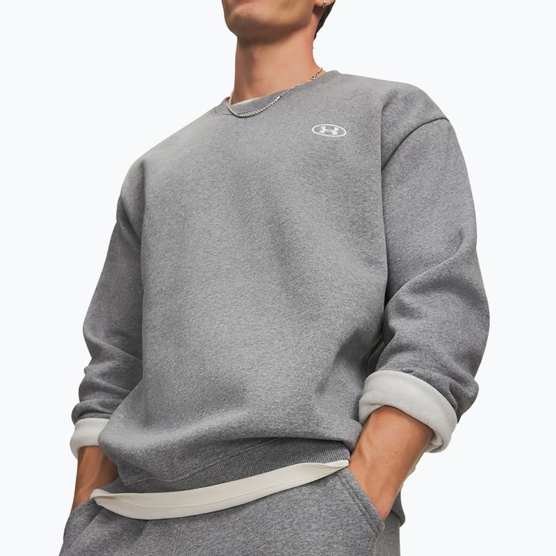 Vyriškas džemperis Under Armour Rival Fleece Crew castlerock light heather/white 3