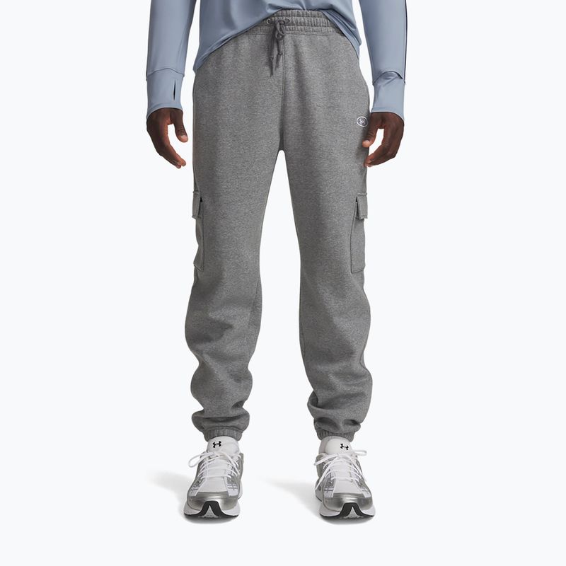 Vyriškos kelnės Under Armour Rival Fleece Cargo castlerock light heather/white