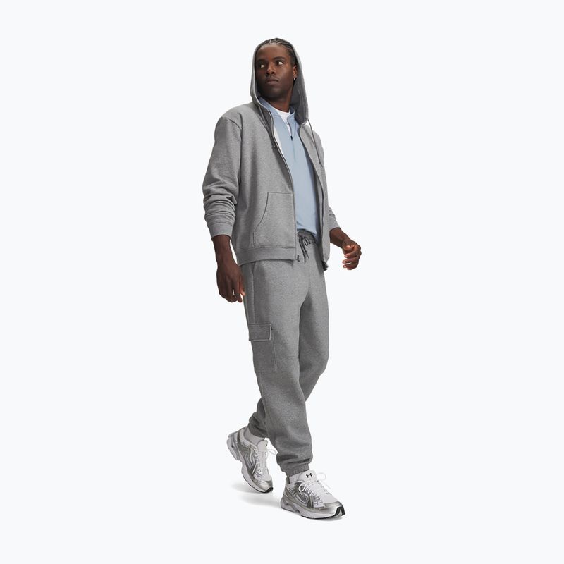 Vyriškos kelnės Under Armour Rival Fleece Cargo castlerock light heather/white 2