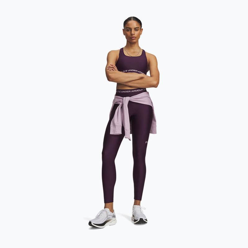 Moteriškos treniruočių tamprės Under Armour HeatGear Leggings purple echo/mauve pink 2