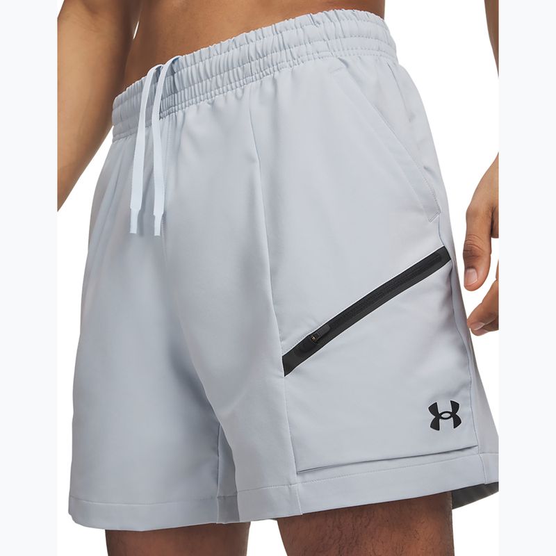 Vyriški treniruočių šortai Under Armour Unstoppable Woven Shorts blue fog/black 4