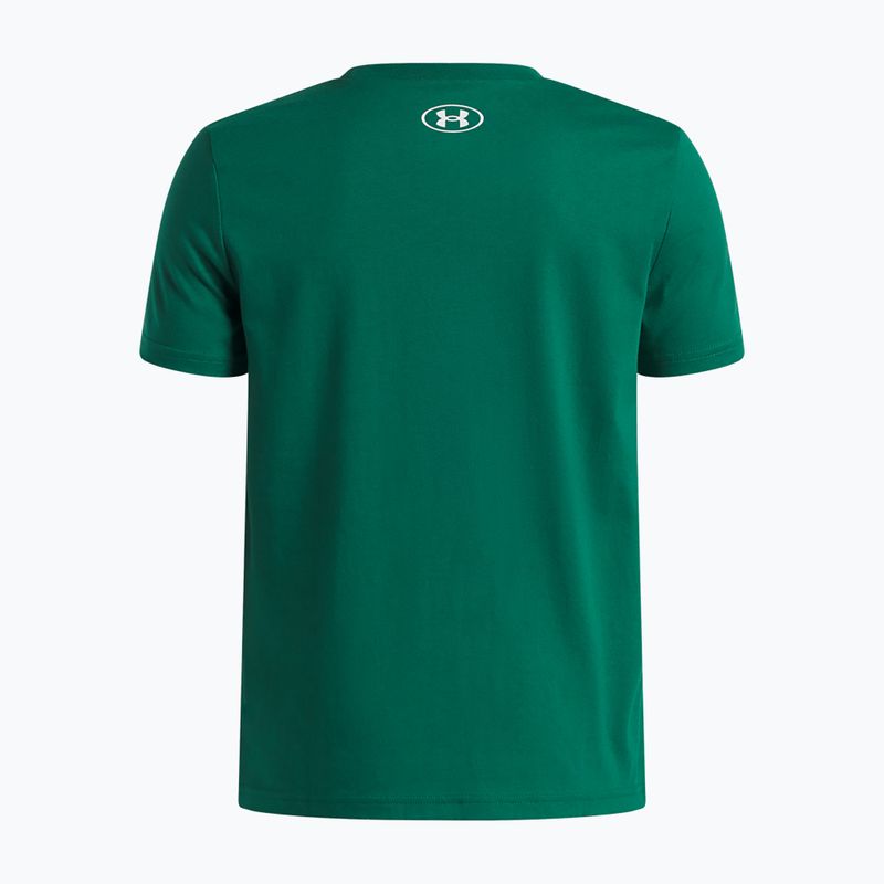 Vaikiški marškinėliai Under Armour Sportstyle Left Chest campus ivy/white 2