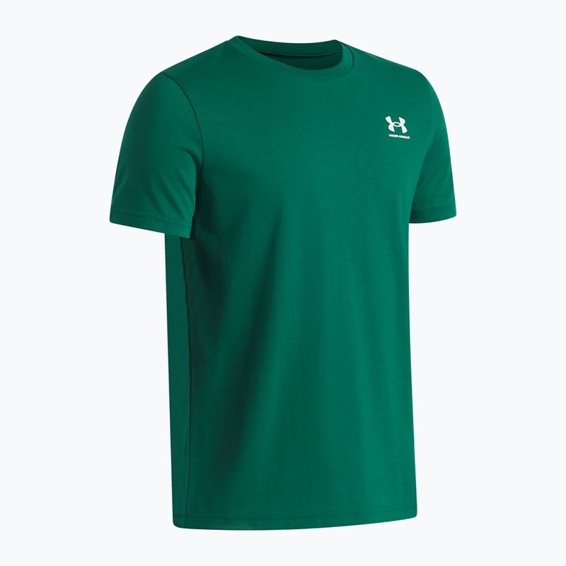 Vaikiški marškinėliai Under Armour Sportstyle Left Chest campus ivy/white 3