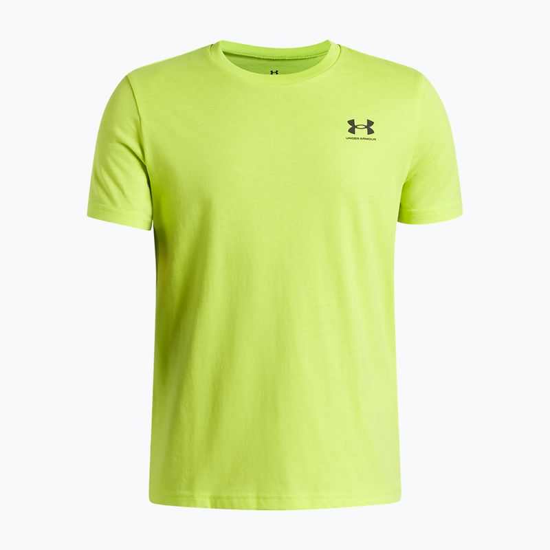 Vaikiški marškinėliai Under Armour Sportstyle Left Chest green citrine/black