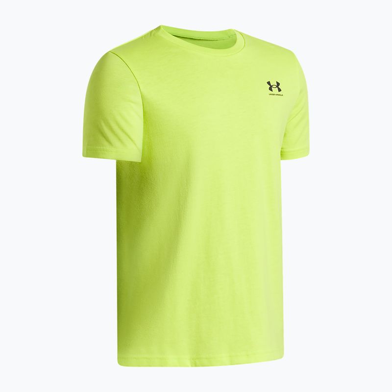 Vaikiški marškinėliai Under Armour Sportstyle Left Chest green citrine/black 3