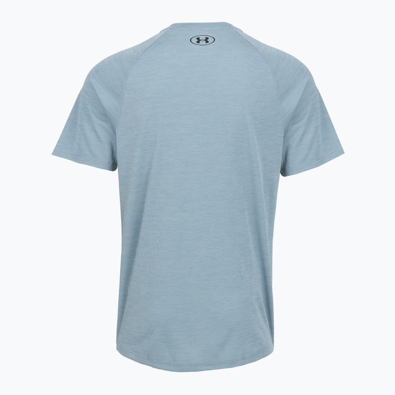 Vyriški treniruočių marškinėliai Under Armour Tech Textured blue wind/black 2