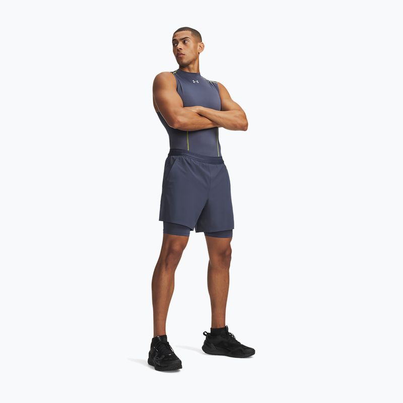 Vyriški treniruočių šortai Under Armour Vanish Elite 2IN1 Shorts downpour gray/downpour gray 2