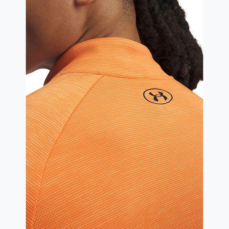 Vyriškas džemperis Under Armour Tech Textured 1/2 Zip LS outrageous orange/black 3