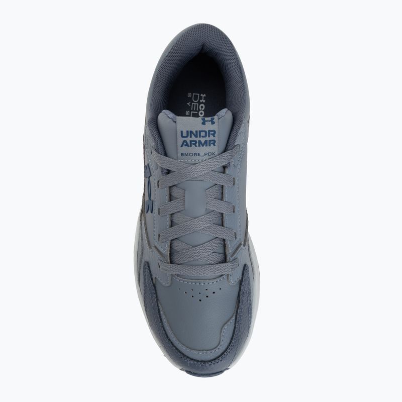 Vyriški treniruočių batai Under Armour Edge Leather gravel/blue fog/blackout navy 5