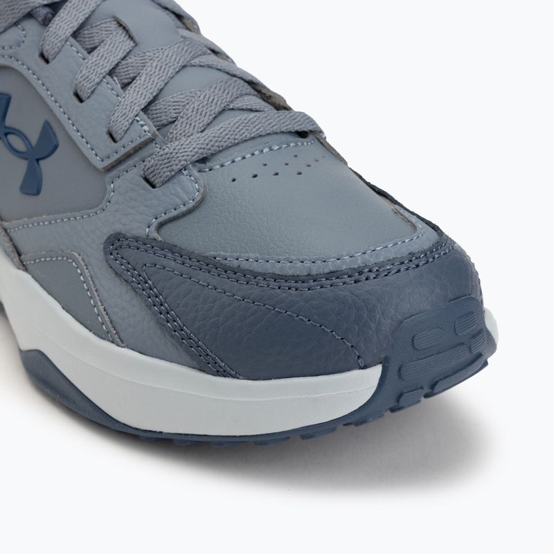 Vyriški treniruočių batai Under Armour Edge Leather gravel/blue fog/blackout navy 7