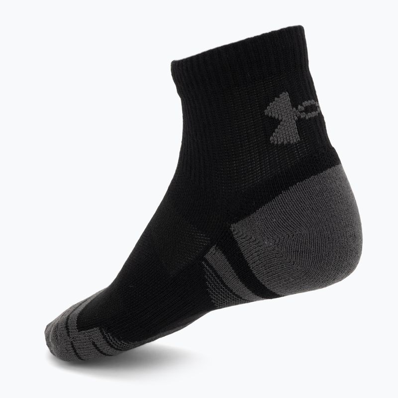 Kojinės Under Armour Perf Tech Qtr 3 pack ultimate black/ultimate black/jet gray 2