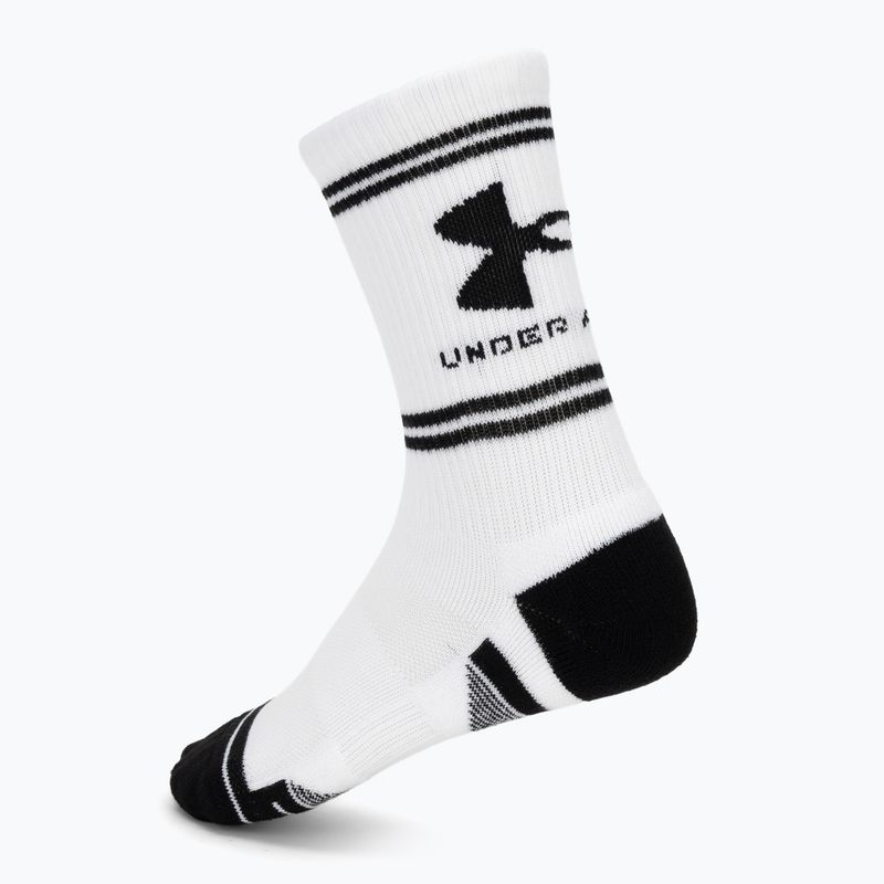 Kojinės Under Armour Perf Tech Nov Crew 3 pack white/white/ultimate black 2