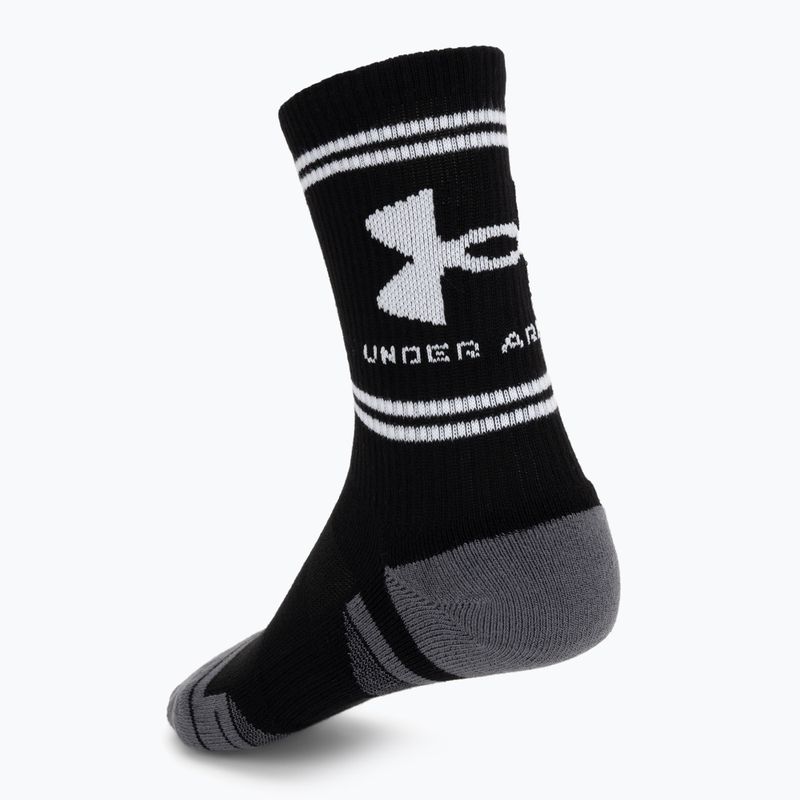 Kojinės Under Armour Perf Tech Nov Crew 3 pack ultimate black/ultimate black/white 2