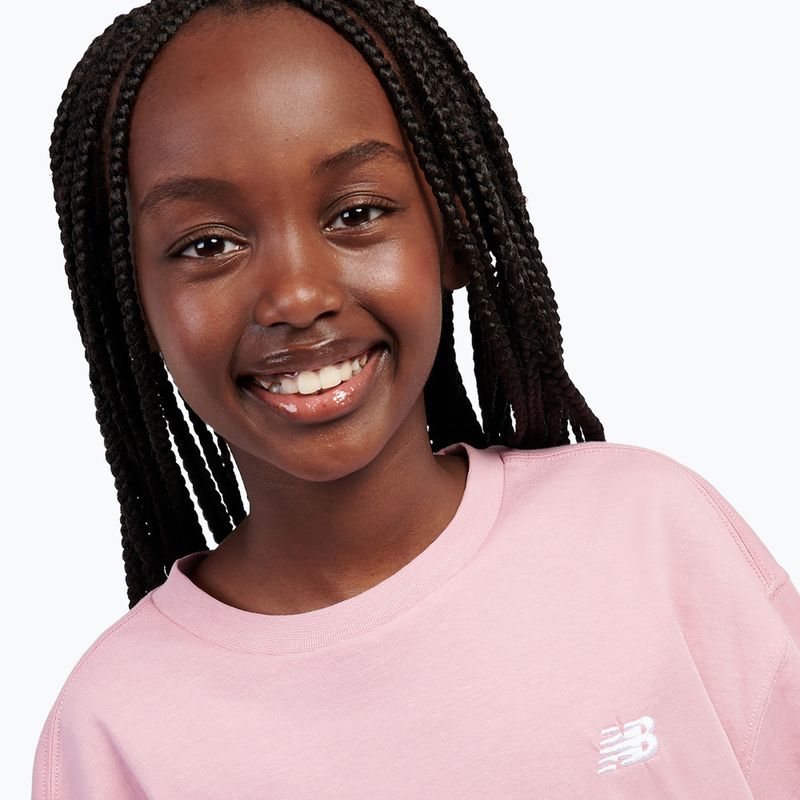 Vaikiški marškinėliai New Balance Jersey Small Logo Tee pink taffy 5