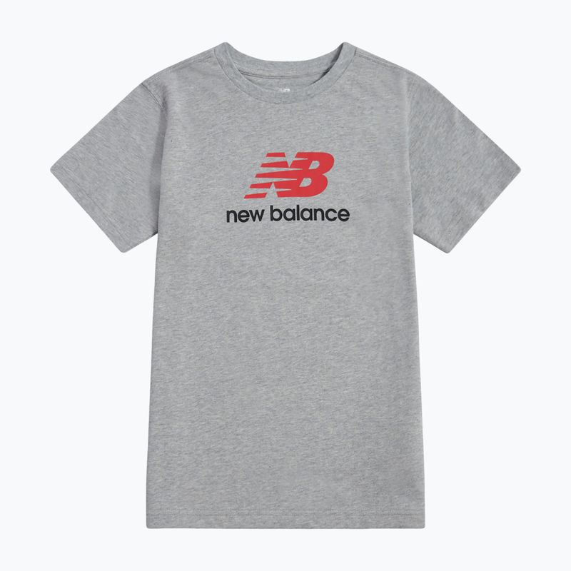Vaikiški marškinėliai New Balance Jersey Stacked Logo Tee athletic grey heather 6