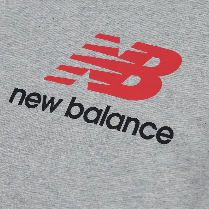 Vaikiški marškinėliai New Balance Jersey Stacked Logo Tee athletic grey heather 8