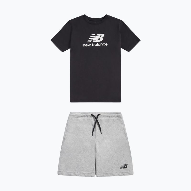 Vaikiškas komplektas New Balance Stacked Logo Tee & FT Short nb caviar 8