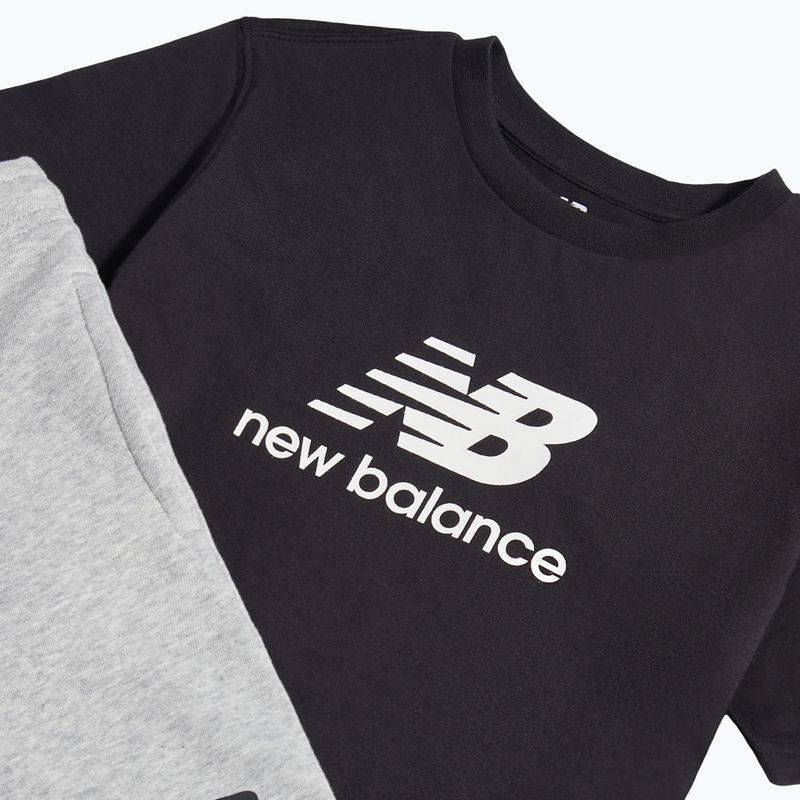 Vaikiškas komplektas New Balance Stacked Logo Tee & FT Short nb caviar 10