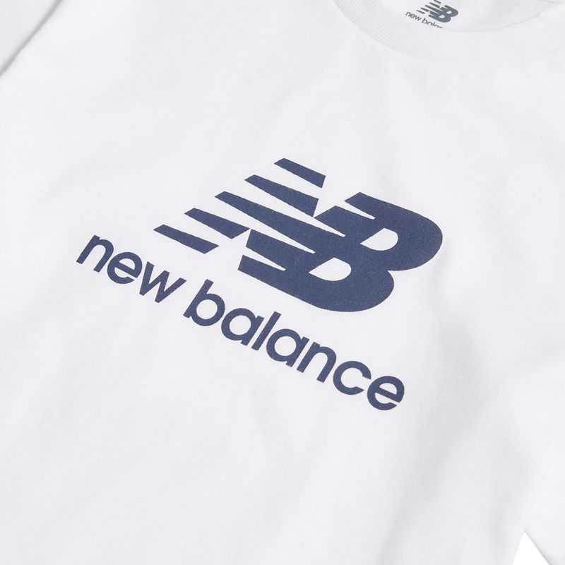 Vaikiškas komplektas New Balance Stacked Logo Tee & FT Short nb bright white 11