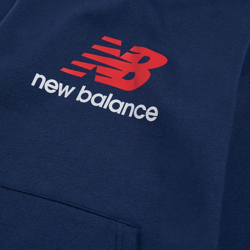 Vaikiškas džemperis New Balance BB Stacked Logo Hoodie nb navy 3