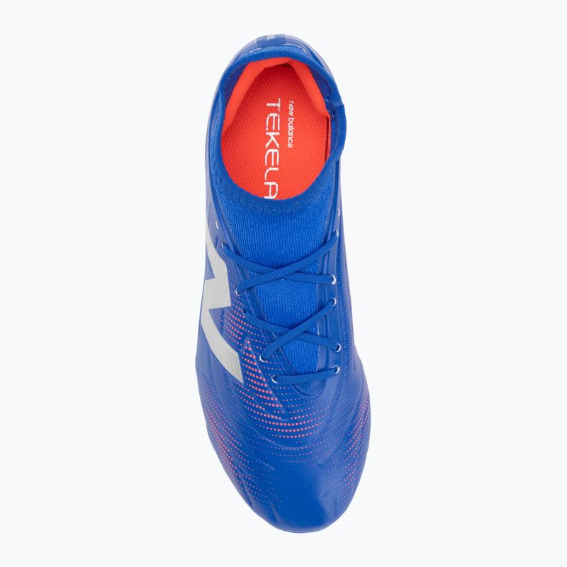 Vaikiški futbolo batai New Balance Tekela Team Low JR FG mėlyni 5